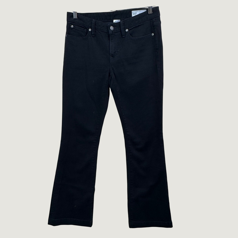 Gap Bootcut Jeans Womens Size 27 Black Classic Minimalist Casual Denim Capsule
